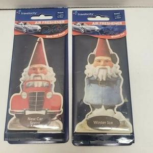 Travelocity Gnome Truck NEW CAR SCENT/ Winter Ice Hanging Air Freshener lot of 2